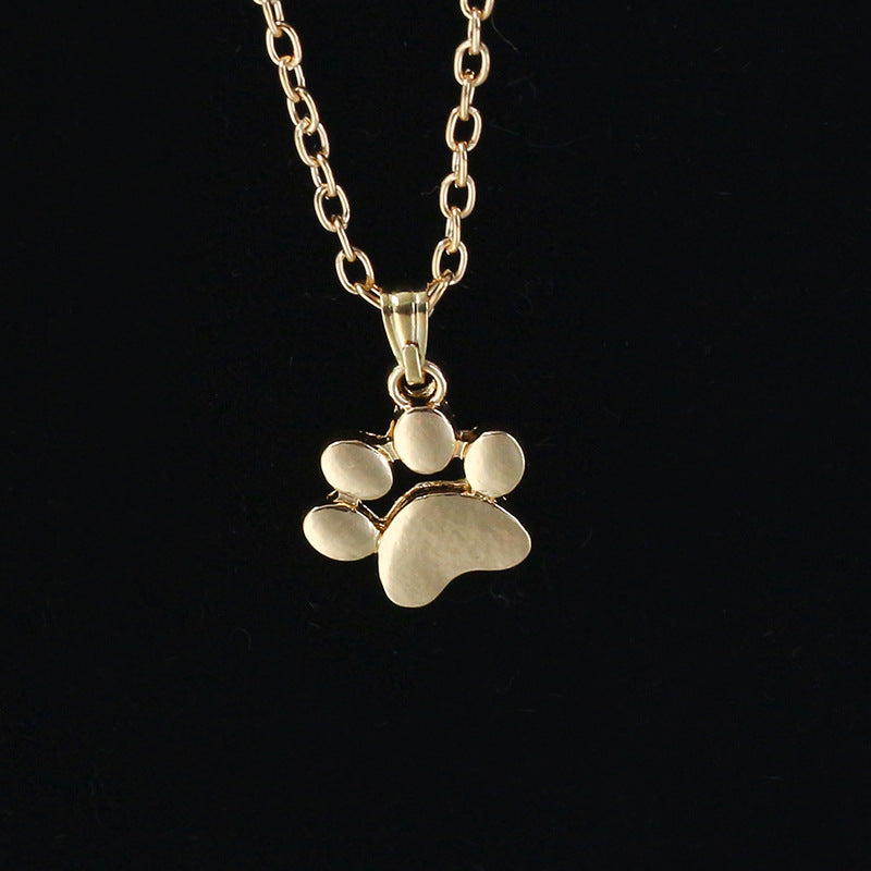 Cute animal cat paw sole necklace