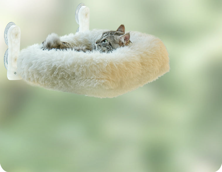 Ultimate Pet Hanging Cat Hammock for Windowsill and Bedside - Keep Your Cat Warm and Cozy All Winter Long