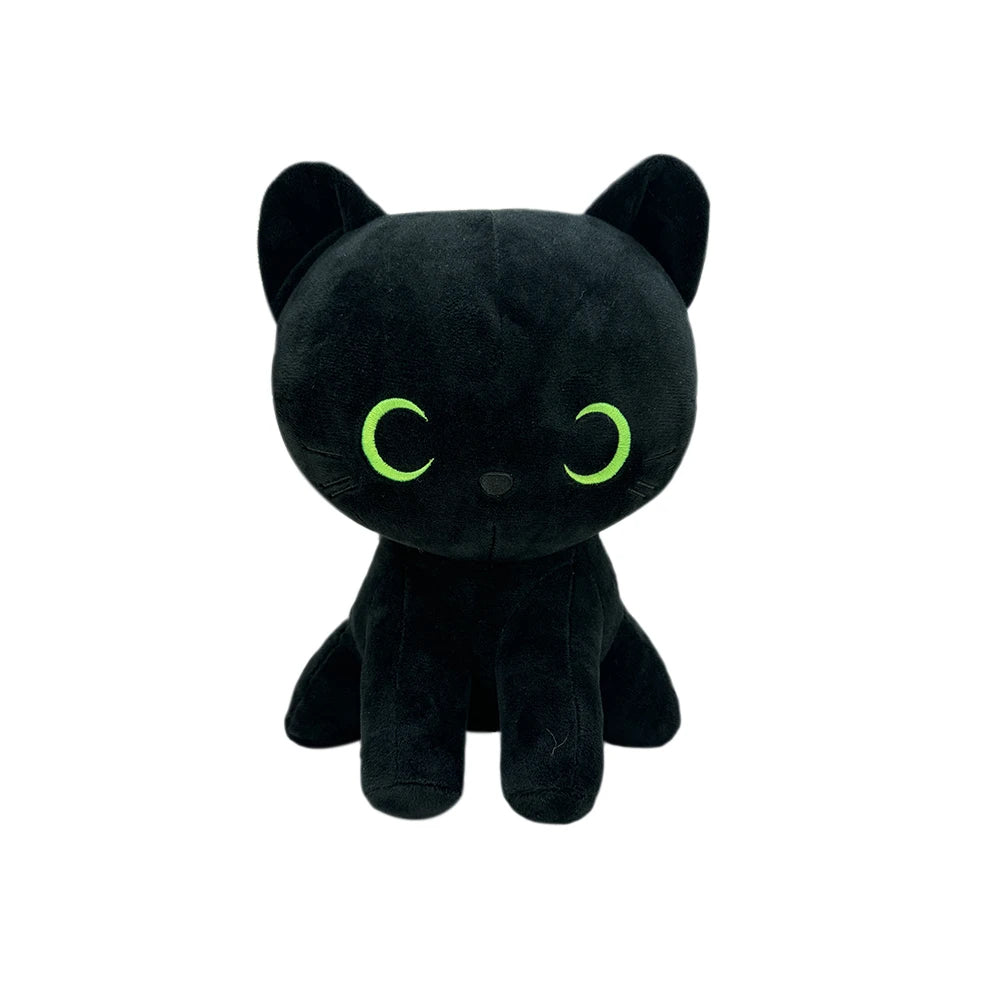 Kawaii Black Cat Plush Toys Soft Fluffy Animal Long Cat Dolls Cuta Cartoon Stuffed Sleeping Pillow Birthday Gift For Kids Girls