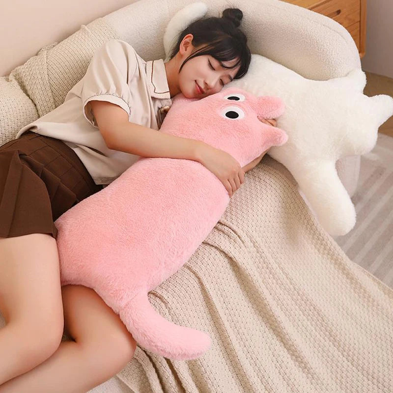 Cat Shaped Pillows Cushions Backrest Pillows Long Legs Sleeping Sofas Plush Dolls Home Dormitory Sofa Bed Office Chair Cushions