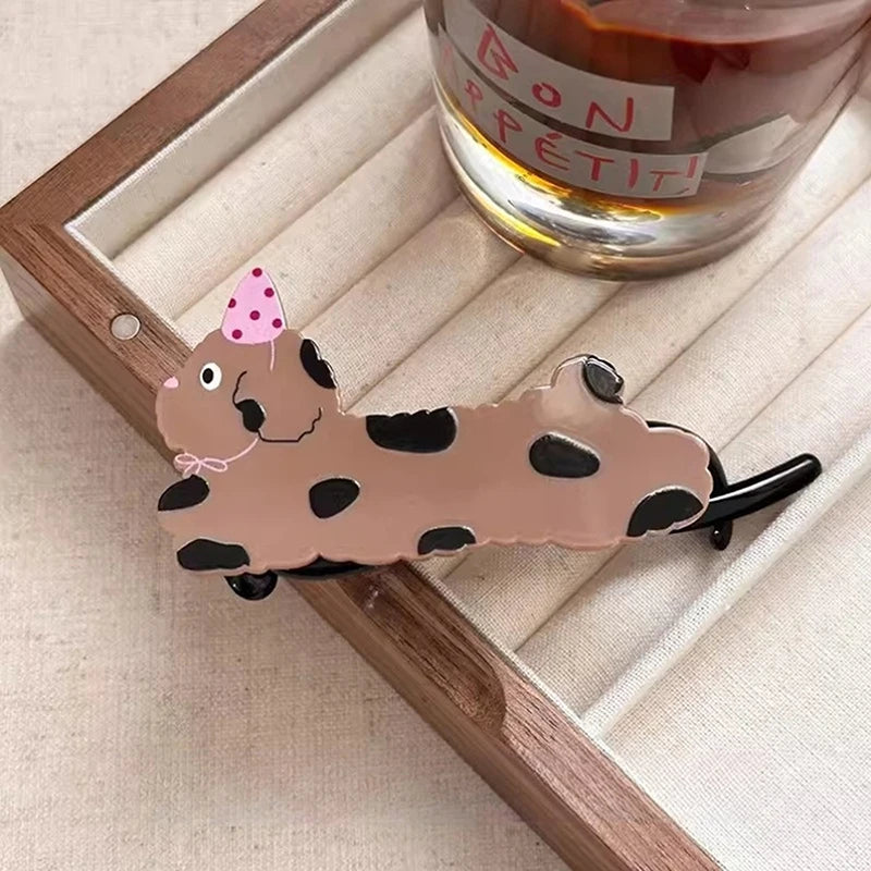 Cartoon Cute Animals Hair Clip Back Of Head Plate Hair Claw Sweet Fashion Versatile Ponytail Twist Clip Women Hair Accessories