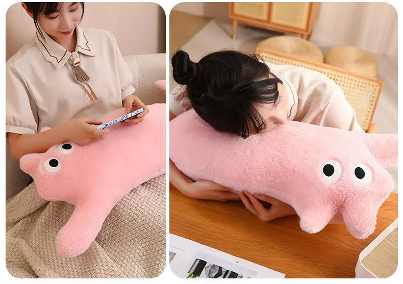 Cat Shaped Pillows Cushions Backrest Pillows Long Legs Sleeping Sofas Plush Dolls Home Dormitory Sofa Bed Office Chair Cushions