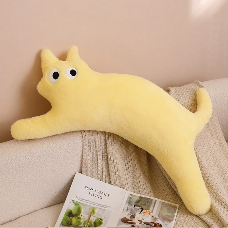 100CM Cute Soft Long Cat Pillow Plush Toys Stuffed Office Sleeping Cushion Bed Sleep Pillow Home Decor Gift Doll for Kids Girls