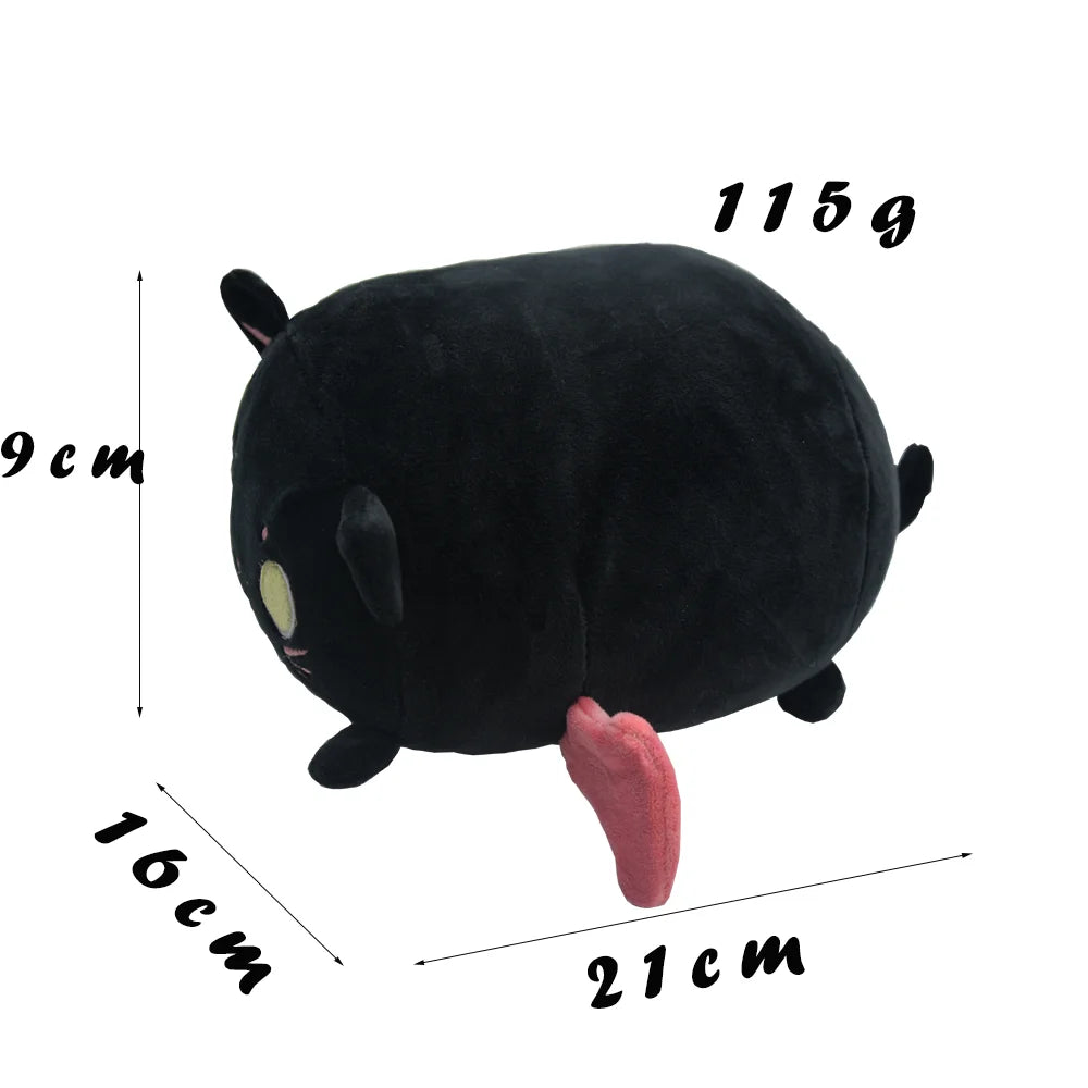 Kawaii Black Cat Plush Toys Soft Fluffy Animal Long Cat Dolls Cuta Cartoon Stuffed Sleeping Pillow Birthday Gift For Kids Girls