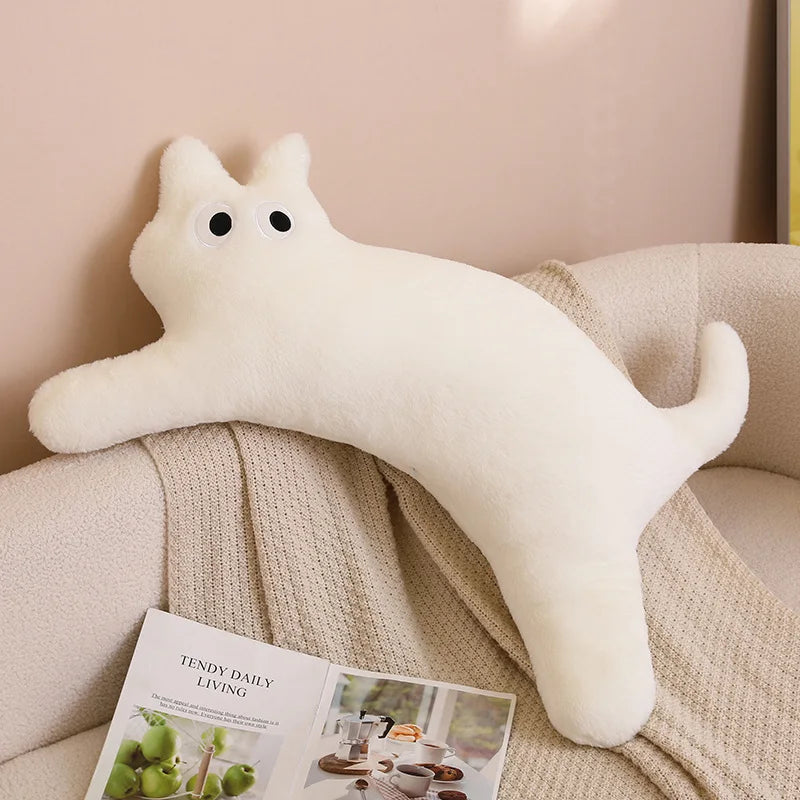 100CM Cute Soft Long Cat Pillow Plush Toys Stuffed Office Sleeping Cushion Bed Sleep Pillow Home Decor Gift Doll for Kids Girls