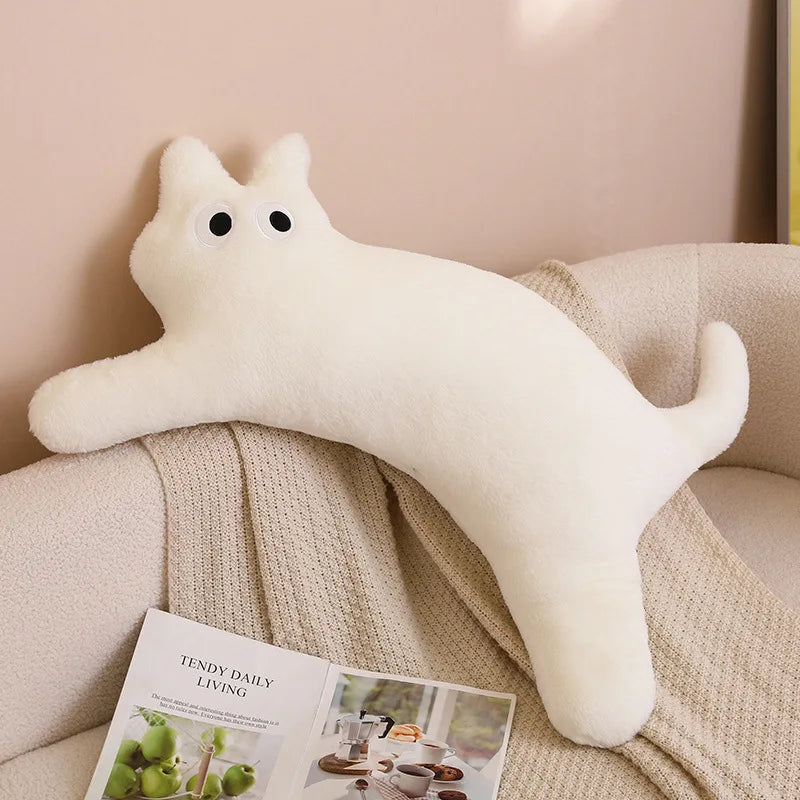 Cat Shaped Pillows Cushions Backrest Pillows Long Legs Sleeping Sofas Plush Dolls Home Dormitory Sofa Bed Office Chair Cushions