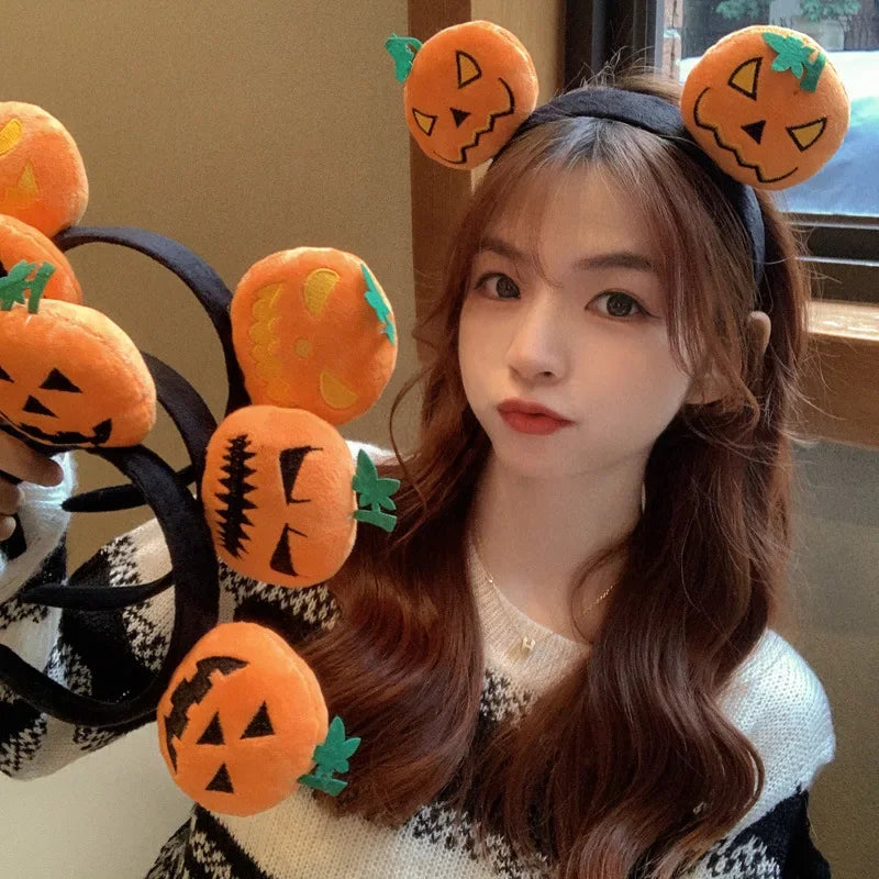 20PCS New Halloween Headdress Hairband Pumpkin Hairband Makeup Props Photo Decoration Headband Hairpin Party Jewellery Hairpin