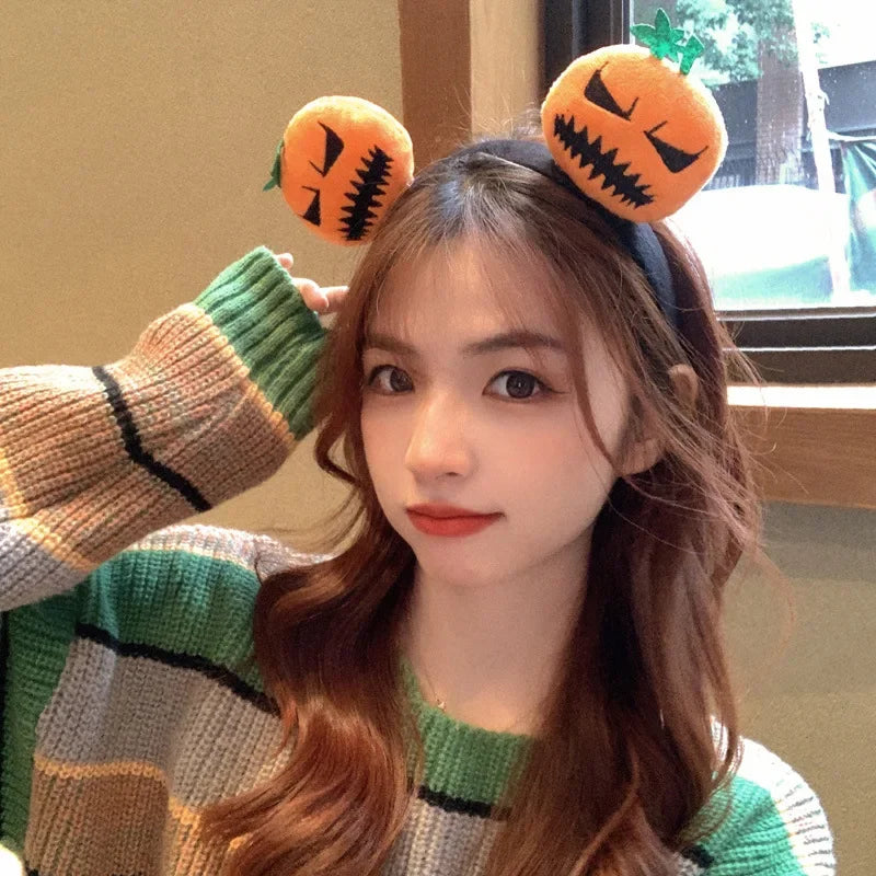 20PCS New Halloween Headdress Hairband Pumpkin Hairband Makeup Props Photo Decoration Headband Hairpin Party Jewellery Hairpin