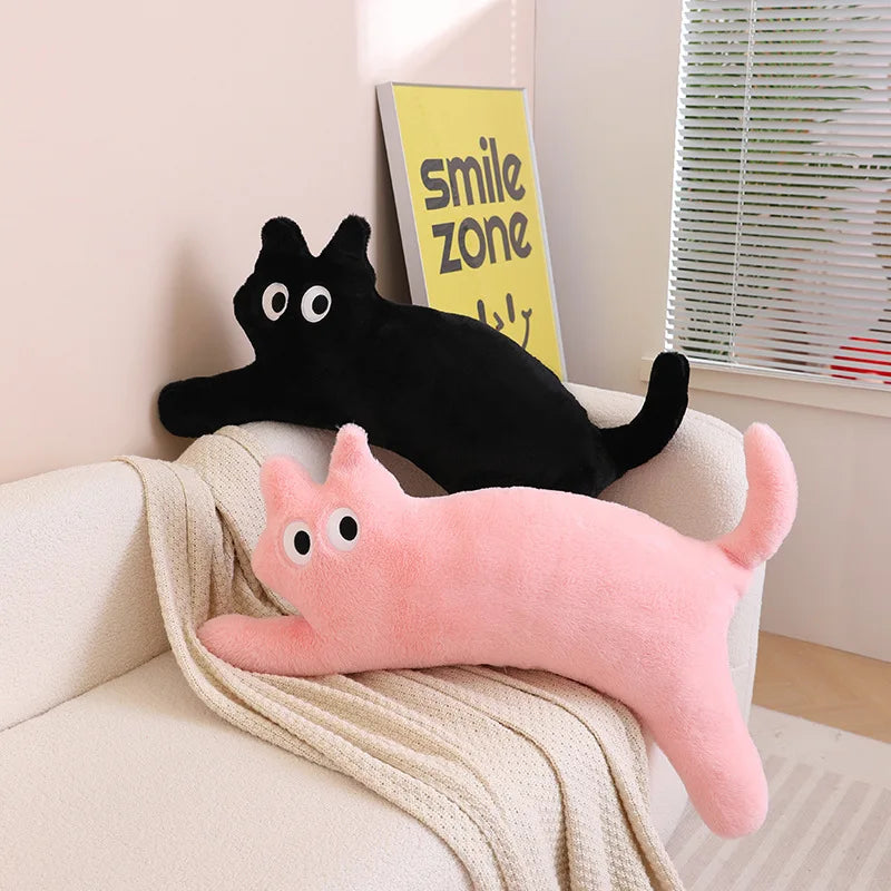 Cat Shaped Pillows Cushions Backrest Pillows Long Legs Sleeping Sofas Plush Dolls Home Dormitory Sofa Bed Office Chair Cushions