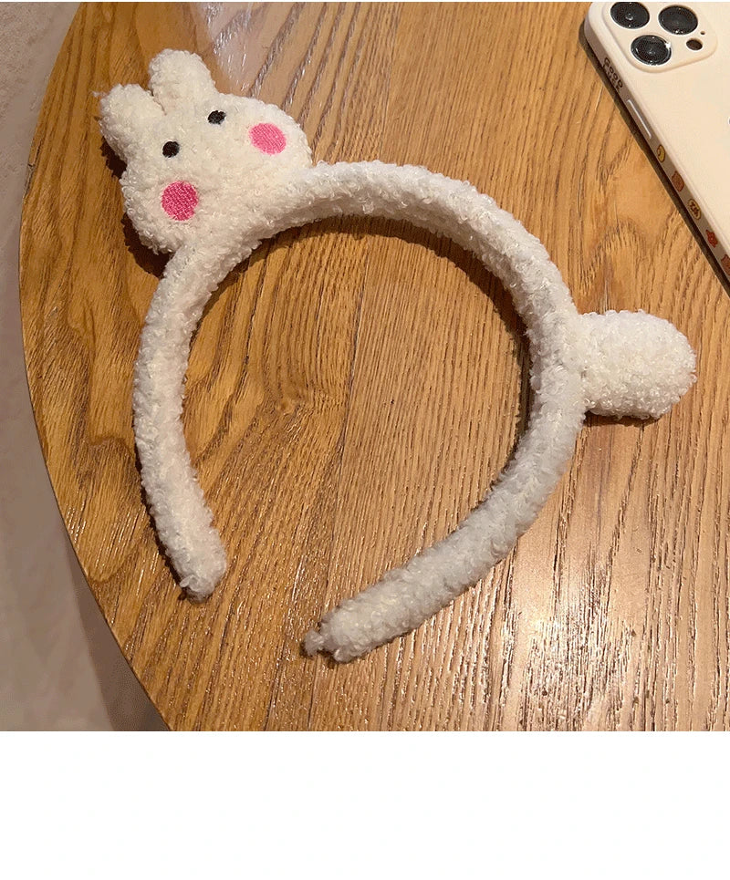 New Cute Plush Cat Hair Hoop Girls autumn and winter Hairbands Korean Headwear Cartoon Headbands Hair Accessories Ornaments