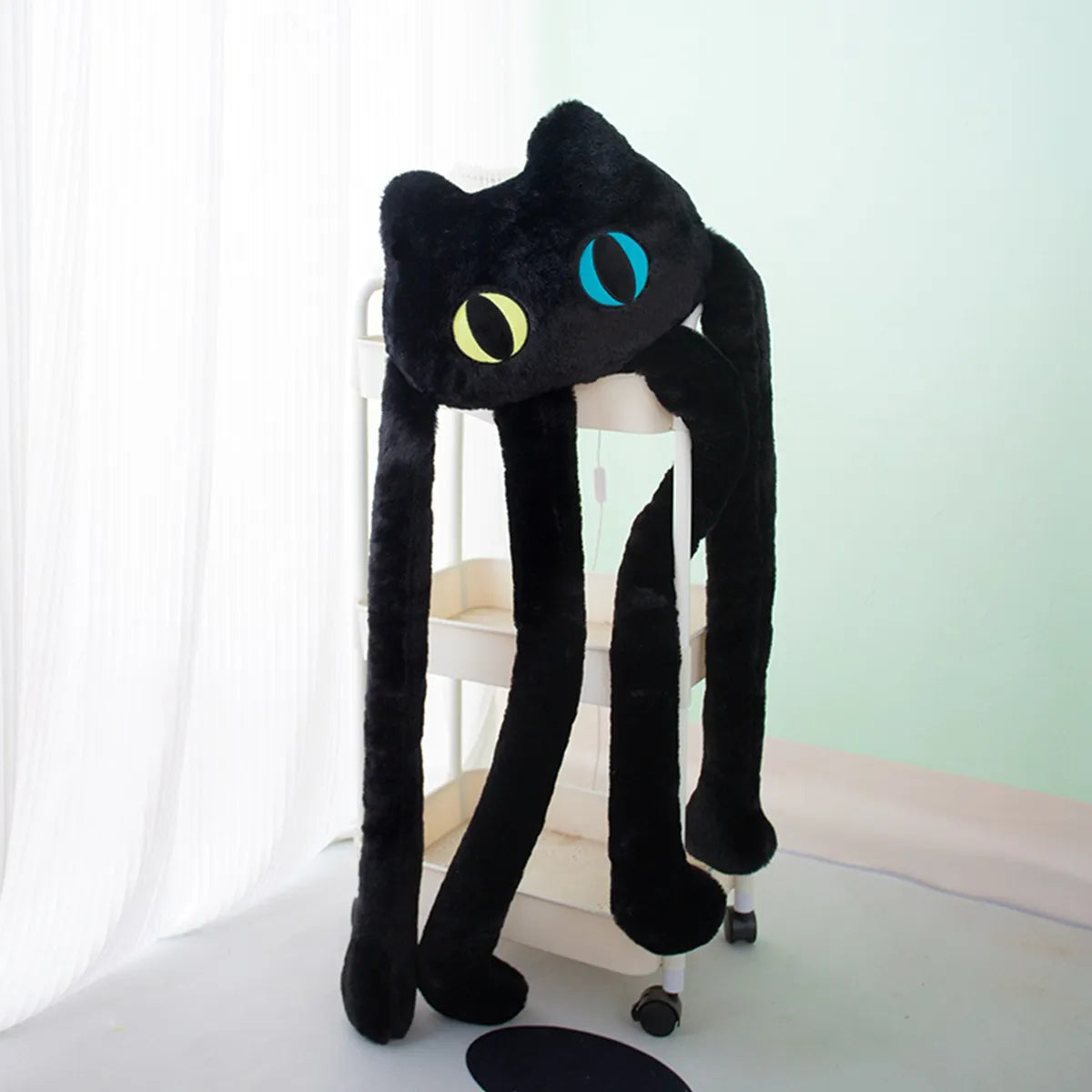 Kawaii Long Legs Black Cat Doll Creative Octopus Throw Pillow Stuffed Toys Plush Animal Cushion Toys Children Baby Gifts