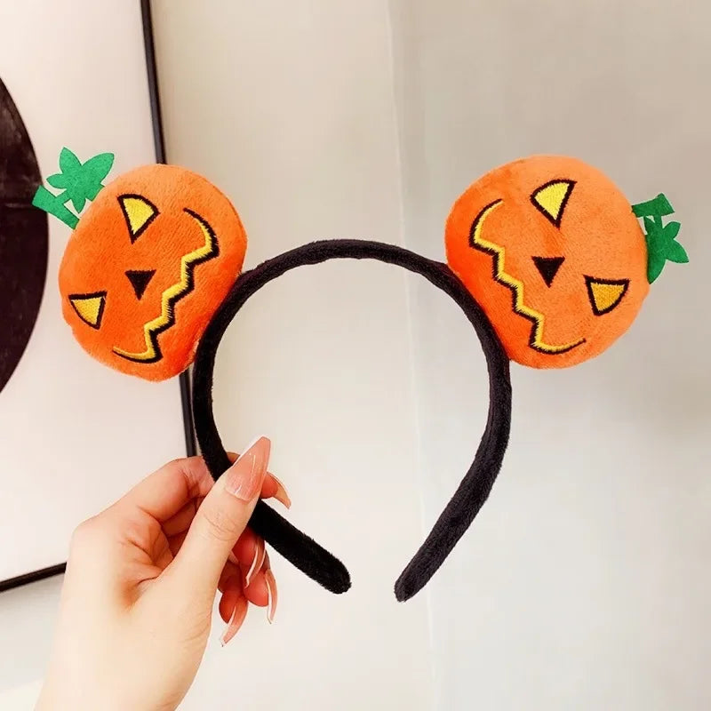 20PCS New Halloween Headdress Hairband Pumpkin Hairband Makeup Props Photo Decoration Headband Hairpin Party Jewellery Hairpin