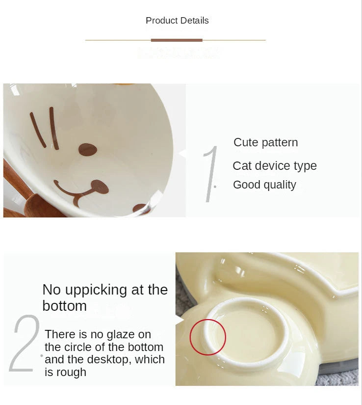 Japanese Cute Cat Dish Creative Ceramic Seasoning Dish Porcelain Dipping Saucer Plate Snack Plate Kitchen Supplies Tableware