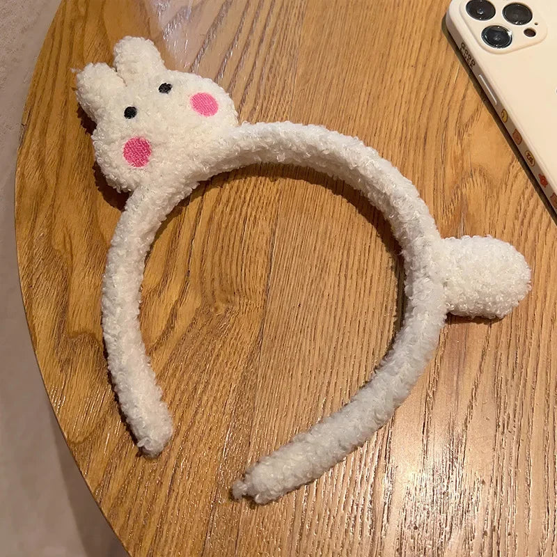 New Cute Plush Cat Hair Hoop Girls autumn and winter Hairbands Korean Headwear Cartoon Headbands Hair Accessories Ornaments