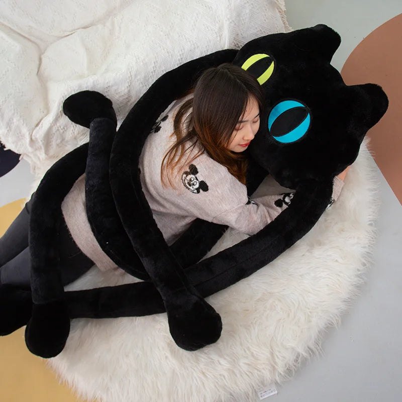 Kawaii Long Legs Black Cat Doll Creative Octopus Throw Pillow Stuffed Toys Plush Animal Cushion Toys Children Baby Gifts