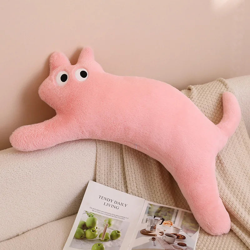 100CM Cute Soft Long Cat Pillow Plush Toys Stuffed Office Sleeping Cushion Bed Sleep Pillow Home Decor Gift Doll for Kids Girls