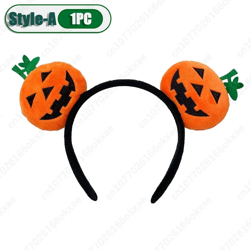 20PCS New Halloween Headdress Hairband Pumpkin Hairband Makeup Props Photo Decoration Headband Hairpin Party Jewellery Hairpin