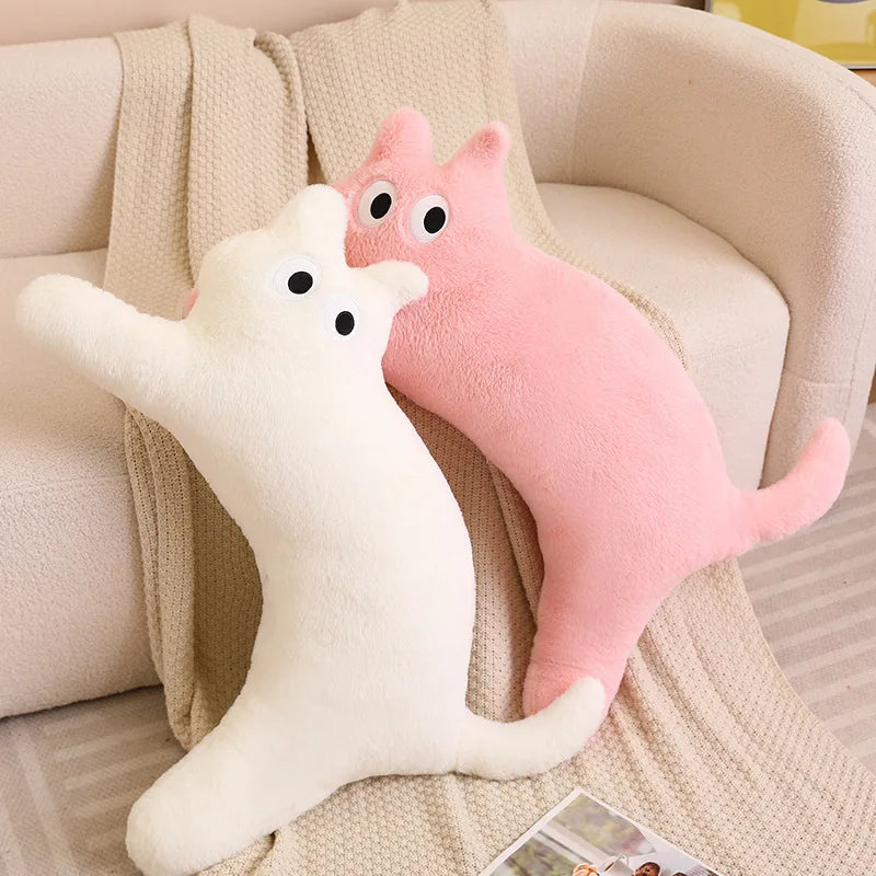 100CM Cute Soft Long Cat Pillow Plush Toys Stuffed Office Sleeping Cushion Bed Sleep Pillow Home Decor Gift Doll for Kids Girls