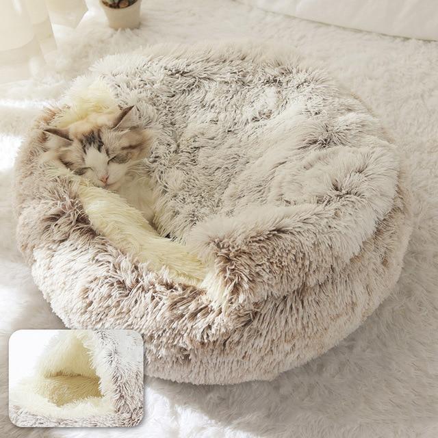 Coffee Latte Pet Bed - The Ultimate Calming Sanctuary