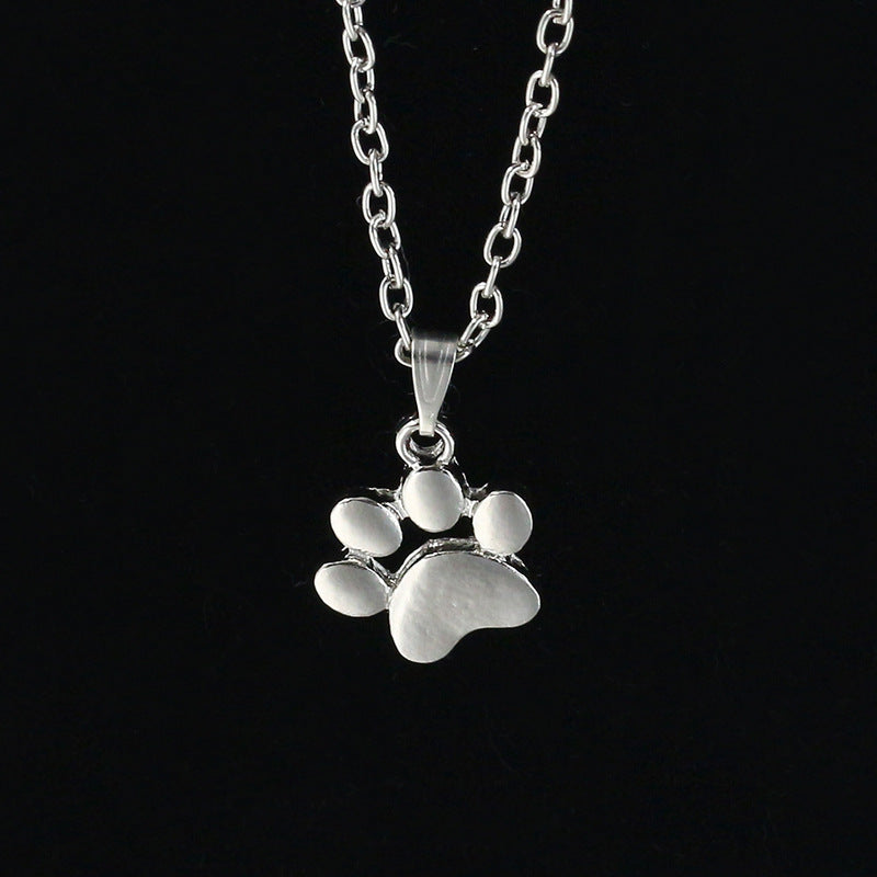 Cute animal cat paw sole necklace