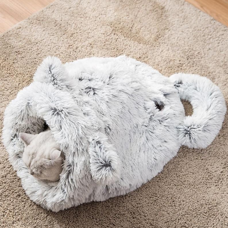 Get Your Feline Friend the Coziest Sleep with Cozy Burrow Cat Bed