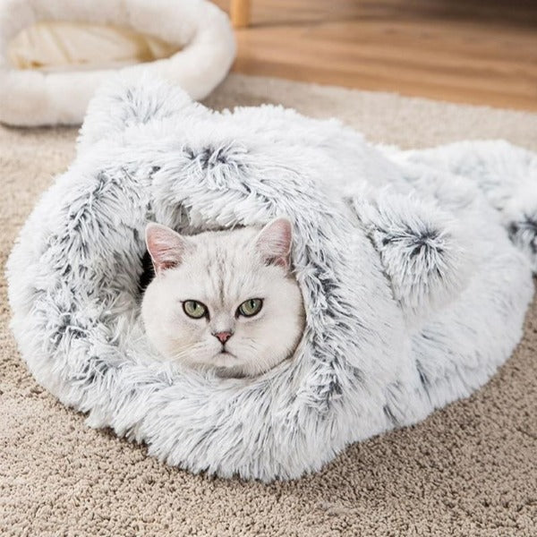 Get Your Feline Friend the Coziest Sleep with Cozy Burrow Cat Bed