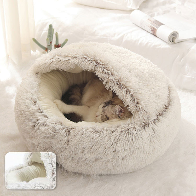 Coffee Latte Pet Bed - The Ultimate Calming Sanctuary