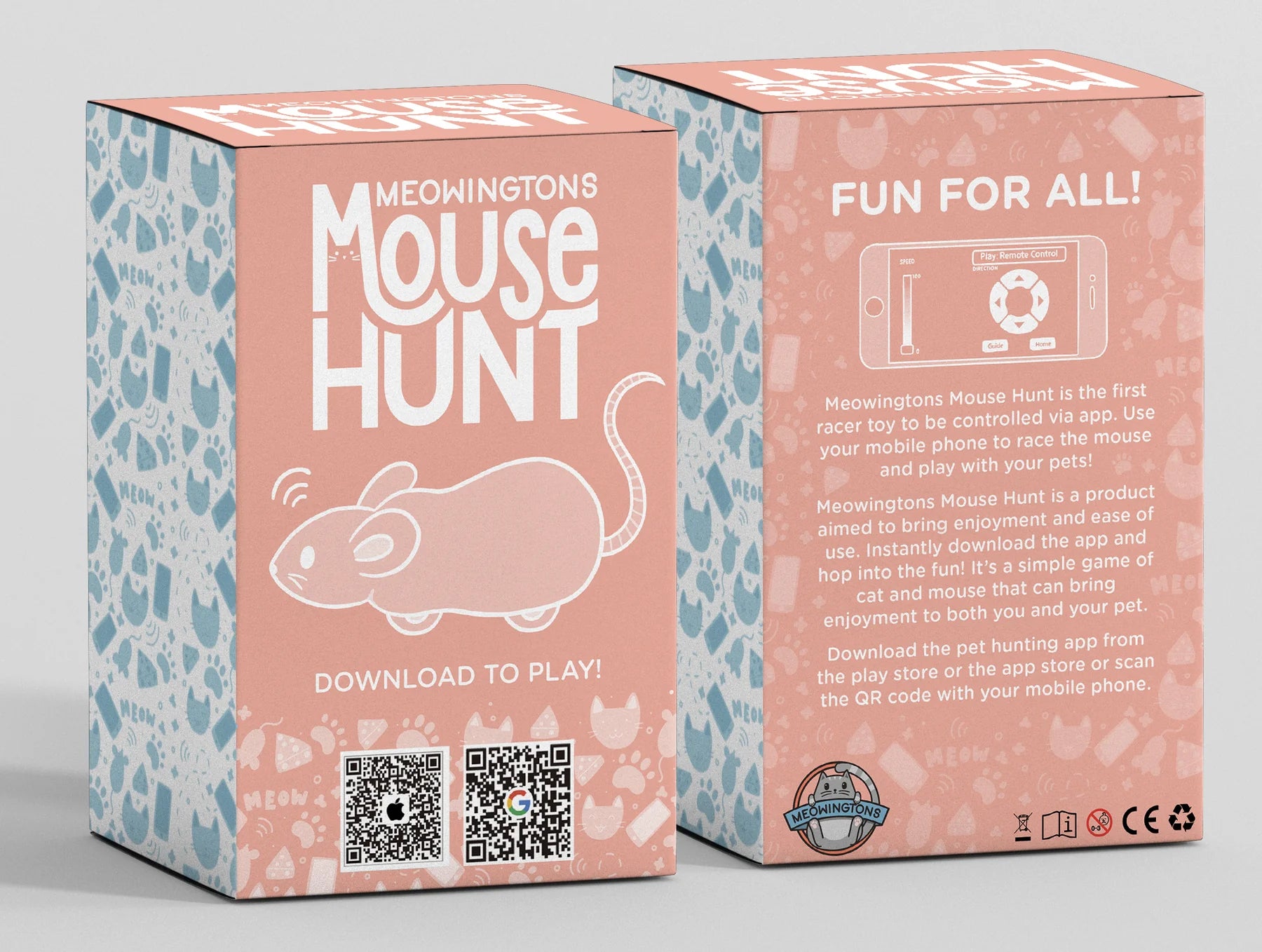 Mouse Hunt Cat Toy, App Controlled